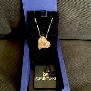Vibrant Swarovski Heart Pendant Necklace